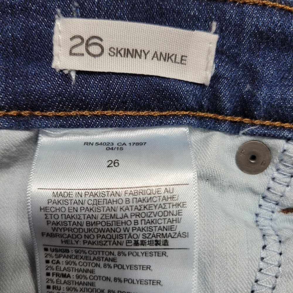 Women's Banana Republic Skinny Ankle Jeans Sz 26 - Picture 11 of 11